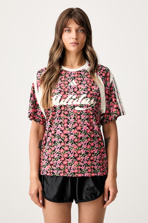 adidas T-shirt damski x Farm Rio różowy KR0241