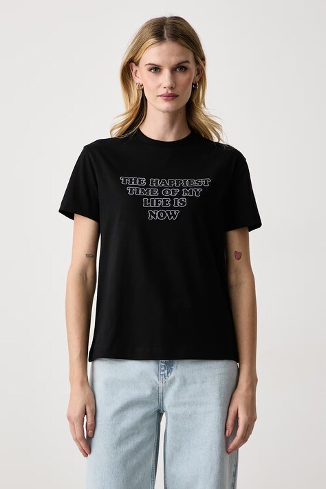 Guess Tričko dámske bavlnené x MARILYN MONROE čierne W6BI60 K7943