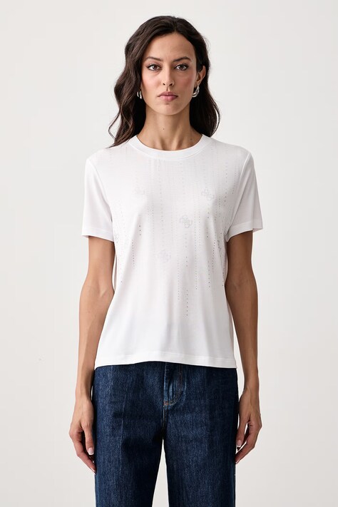 Guess T-shirt damski z modalem biały W6BI29 K6050