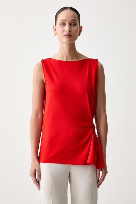 Tommy Hilfiger top za žene od pamuka crveni WW0WW50972
