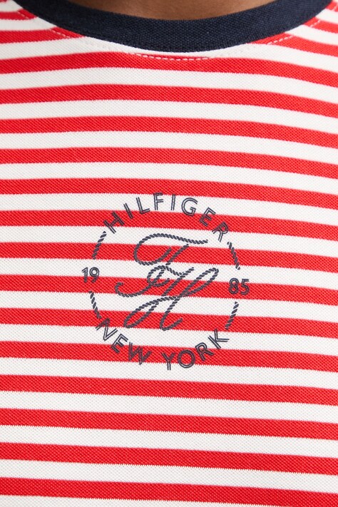 Tommy Hilfiger T-shirt damski z lyocellem czerwony WW0WW50032