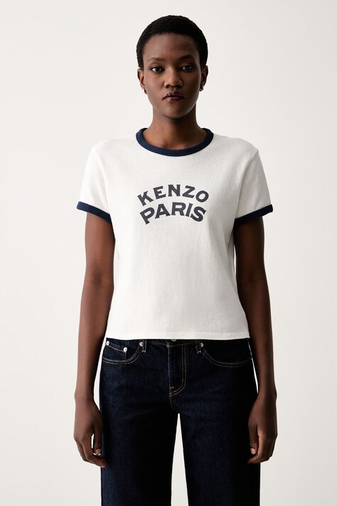 Kenzo T-shirt damski bawełniany biały FG62TS2764SK