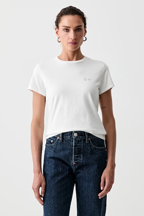 Kenzo T-shirt damski bawełniany biały FG62TS2614SG