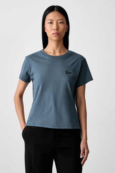 Kenzo tricou pentru femei din bumbac gri FG62TS2614SG