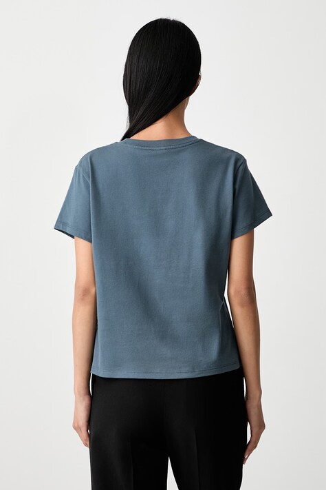 Kenzo tricou pentru femei din bumbac gri FG62TS2614SG