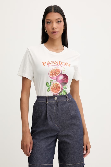 Morgan T-shirt damski z modalem DTERRA biały DTERRA