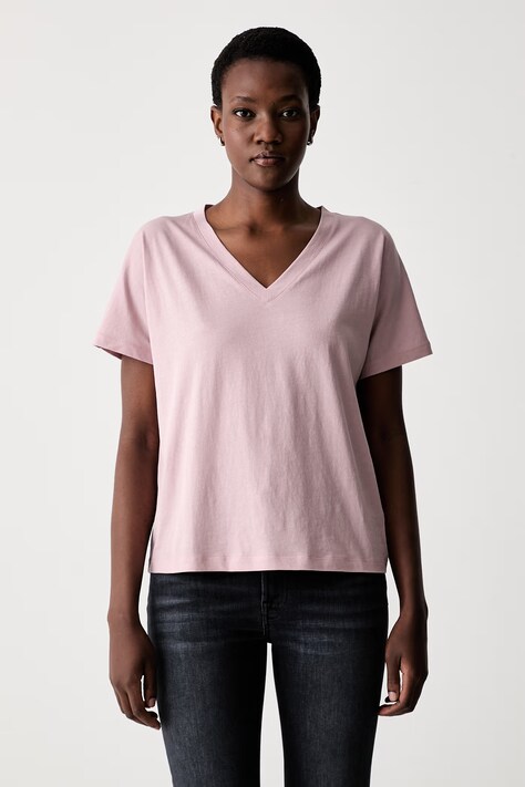 Marc O'Polo T-shirt basic damski bawełniany różowy 5000014379
