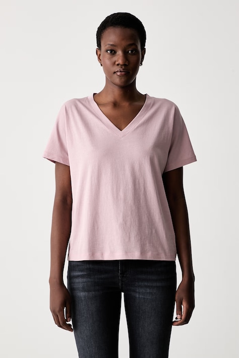 Marc O'Polo T-shirt basic damski bawełniany różowy 5000014379