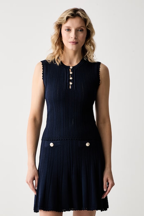 Guess top ženski z viskozo CARMEN mornarsko moder W6YR24 Z0970