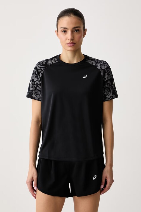 Asics T-shirt treningowy damski ROAD LITE-SHOW SS TOP czarny 2012D489.001