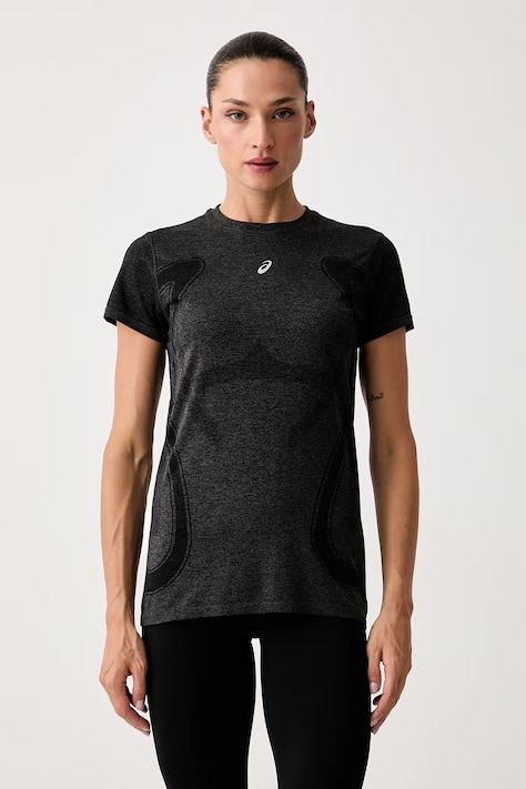 Asics T-shirt treningowy damski ROAD SEAMLESS SS TOP szary 2012D292.001