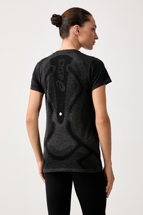 Asics T-shirt treningowy damski ROAD SEAMLESS SS TOP szary 2012D292.001