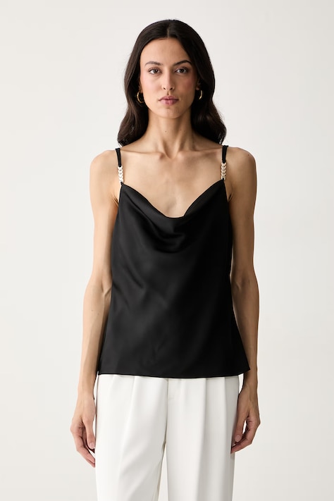 Marciano by Guess блуза с презрамки дамска ROMA черна G6YH01 W3703