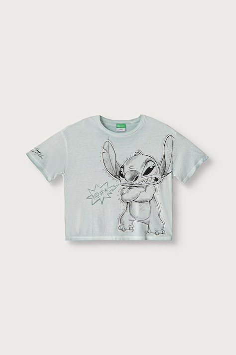 United Colors of Benetton T-shirt dziecięcy bawełniany szary 3085C10CI