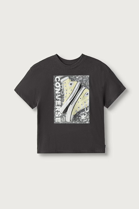 Converse T-shirt παιδικό βαμβακερό μαύρο 4CJ027
