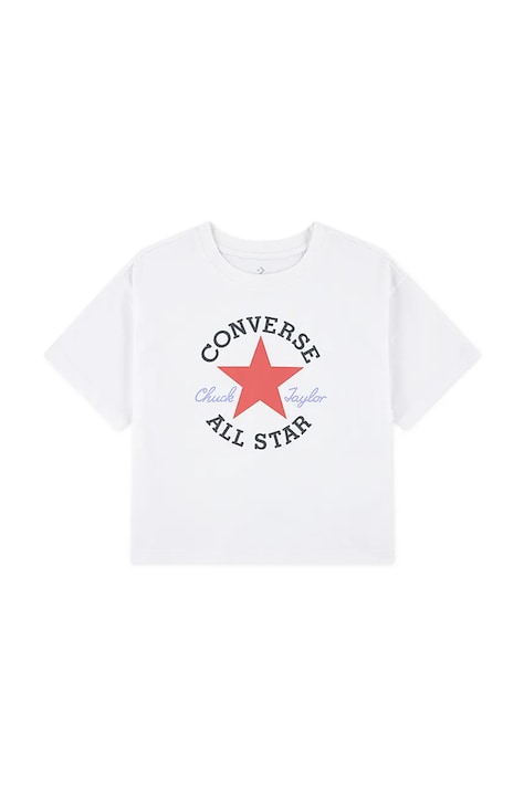 Converse T-shirt dziecięcy z bawełną biały 4CG896