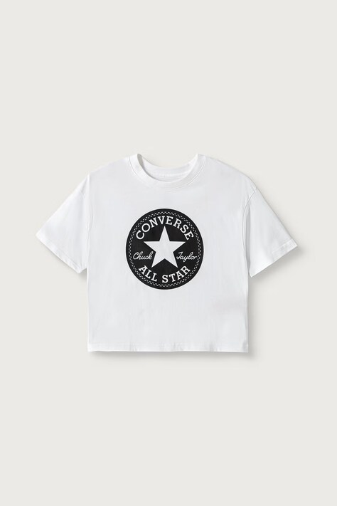 Converse T-shirt dziecięcy bawełniany biały 469787