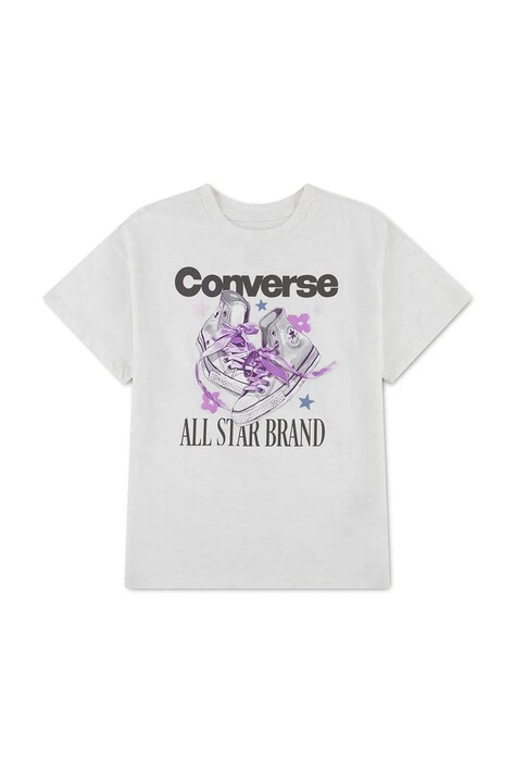 Converse Тениска за деца с памук бяла 3CJ842