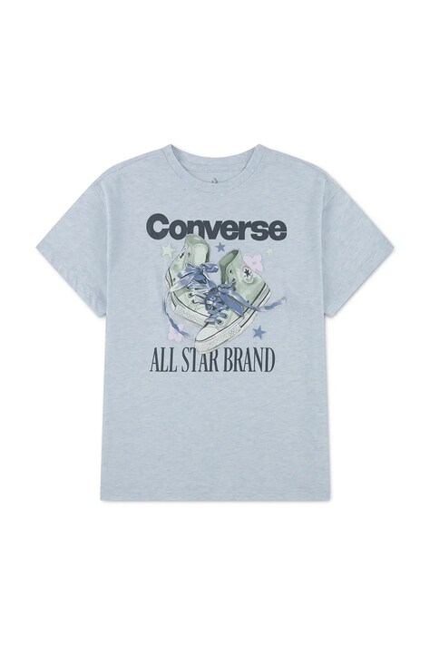 Converse Тениска за деца с памук синя 3CJ842
