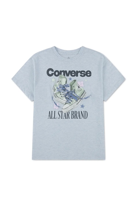 Converse Тениска за деца с памук синя 3CJ842