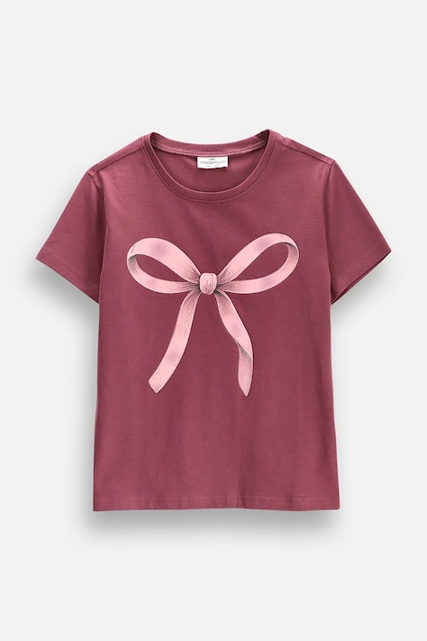 Coccodrillo T-shirt παιδικό βαμβακερό με ελαστάν ροζ EVERYDAY GIRL A