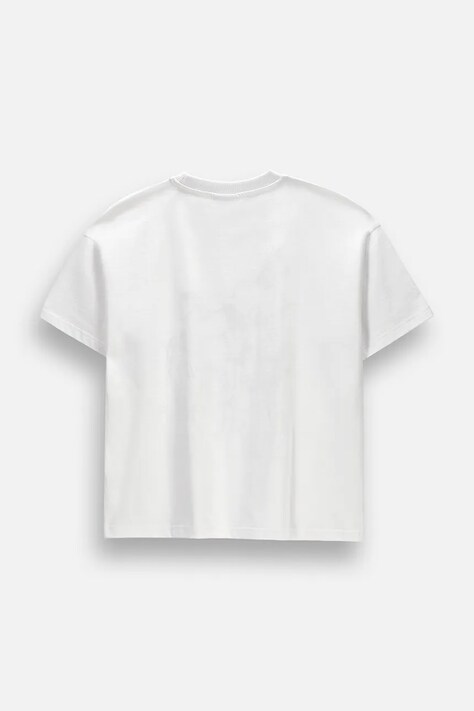 Coccodrillo T-shirt dziecięcy bawełniany biały HOBBY PONNY GIRL JUNIOR