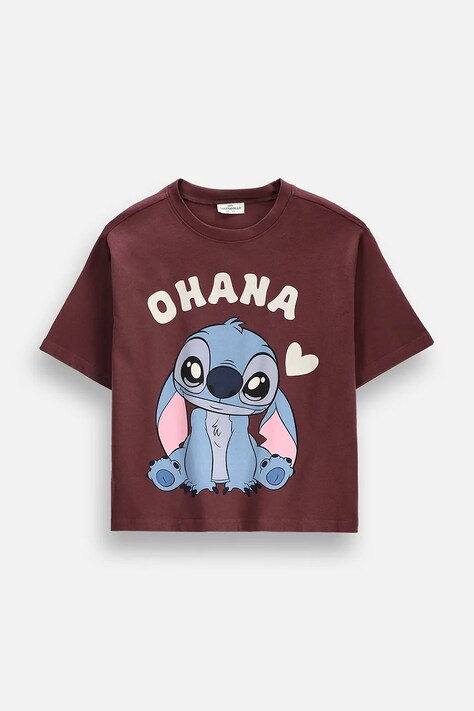 Coccodrillo T-shirt παιδικό βαμβακερό μπορντό LICENCE GIRL