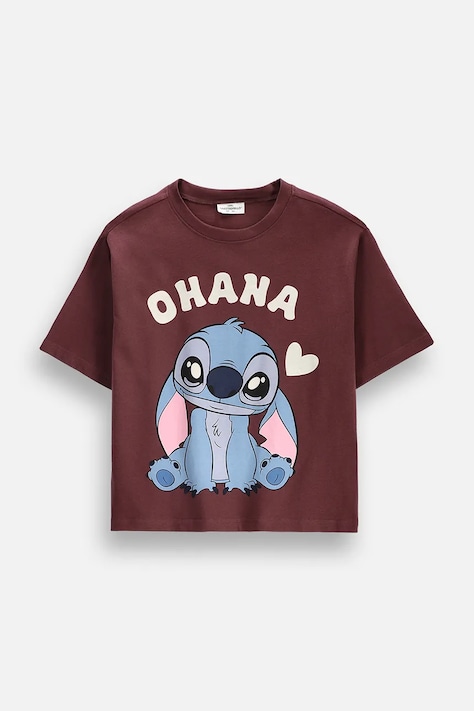 Coccodrillo T-shirt παιδικό βαμβακερό μπορντό LICENCE GIRL
