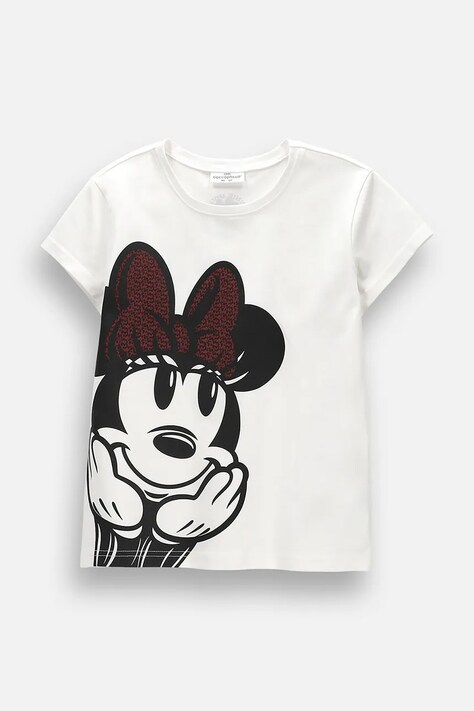 Coccodrillo t-shirt παιδικό βαμβακερό με ελαστάν μπεζ LICENCE GIRL