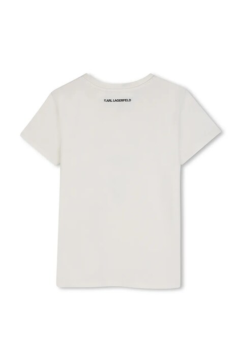 Karl Lagerfeld футболка дитяча бавовняна — AW26-TSGZTL, бежевий — фото 2