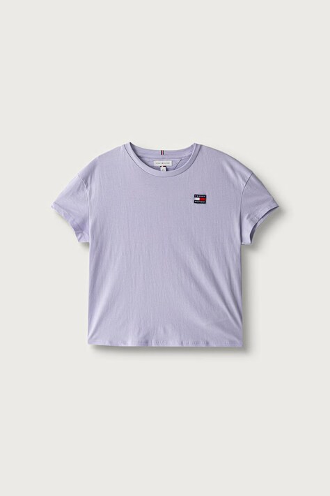 Tommy Hilfiger тениска за деца от памук виолетова KG0KG09636