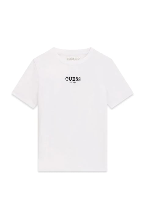 Guess Gyerek pamut póló fehér J6YI44 K7391