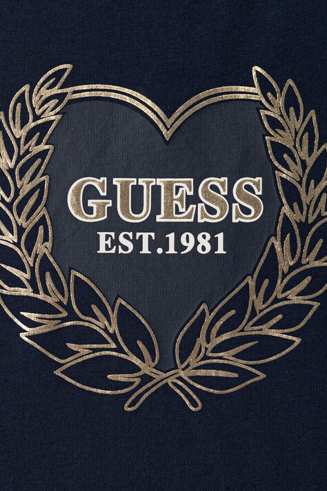 Guess футболка дитяча з бавовною — AW26-TSGZU8, темно-синій — фото 3