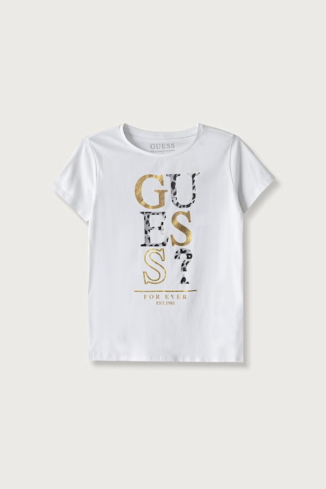 Guess T-shirt παιδικό βαμβακερό με ελαστάν λευκό J6BI01 K5769