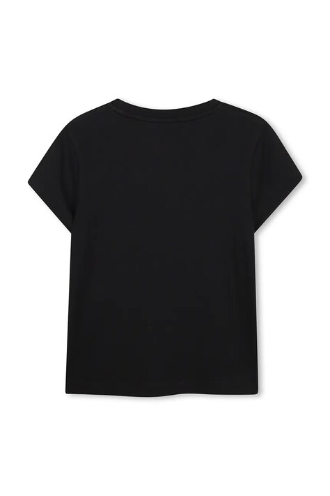 HUGO T-shirt dziecięcy bawełniany czarny G01259