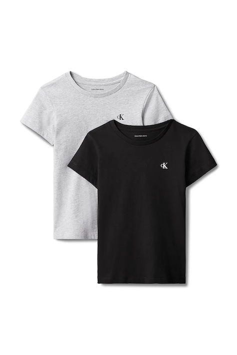 Calvin Klein Jeans T-shirt dziecięcy bawełniany czarny LVCKTJA29G