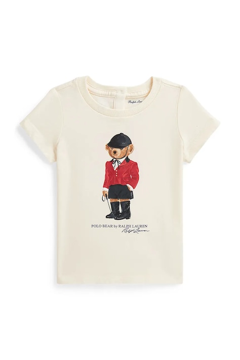 Polo Ralph Lauren Majica za bebe od pamuka bež 310B28481001