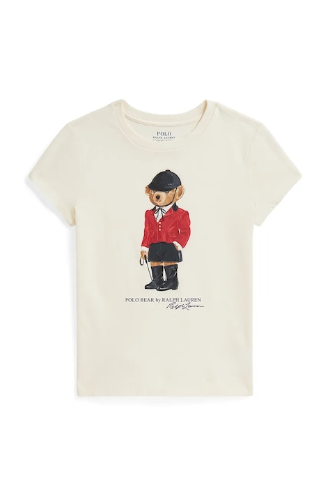 Polo Ralph Lauren Majica za djecu od pamuka bež 313B28481001