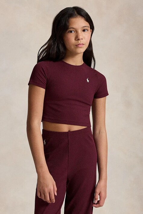 Polo Ralph Lauren Majica za djecu s modalom bordo 313A96144009