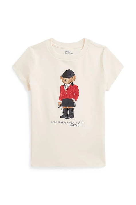 Polo Ralph Lauren Majica za djecu od pamuka bež 312B28481001