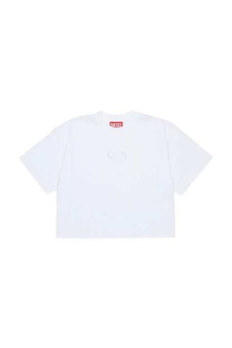 Diesel T-shirt dziecięcy bawełniany TLIXIN T-SHIRT biały J02918