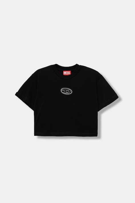Diesel t-shirt παιδικό βαμβακερό TLIXIN T-SHIRT μαύρο J02918