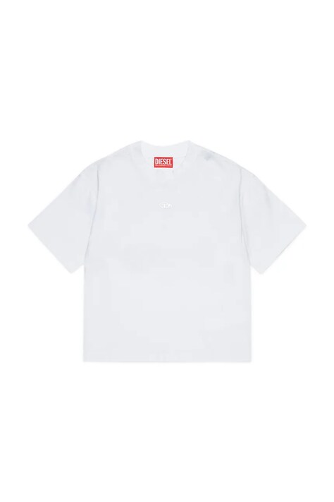 Diesel Tričko detské bavlnené TANORMYS2 T-SHIRT biele J03010