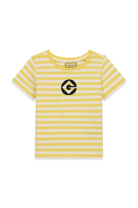 Guess T-shirt dziecięcy z bawełną GJ X MINIONS żółty K6YI27 K6649