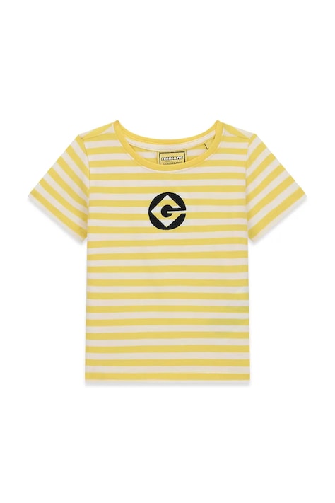 Guess T-shirt dziecięcy z bawełną GJ X MINIONS żółty K6YI27 K6649