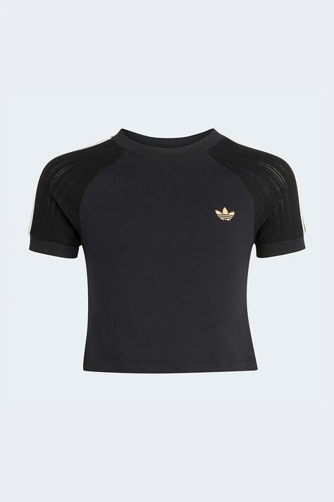 adidas Originals футболка дитяча бавовняна з еластаном — фото 2