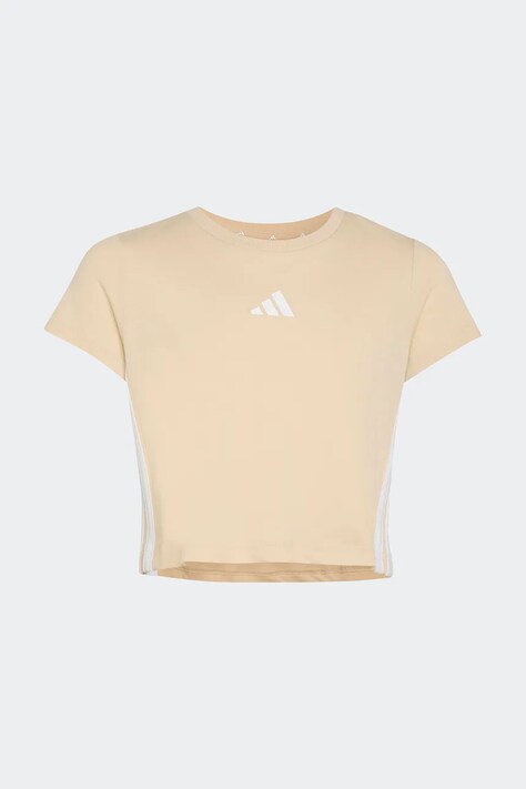 adidas tričko detské bavlnené béžové KT3364