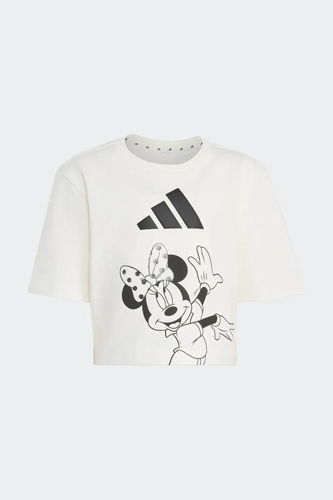 adidas футболка дитяча бавовняна з еластаном DISNEY MINNIE MOUSE — AW26-TSGZZ2, бежевий — фото 2