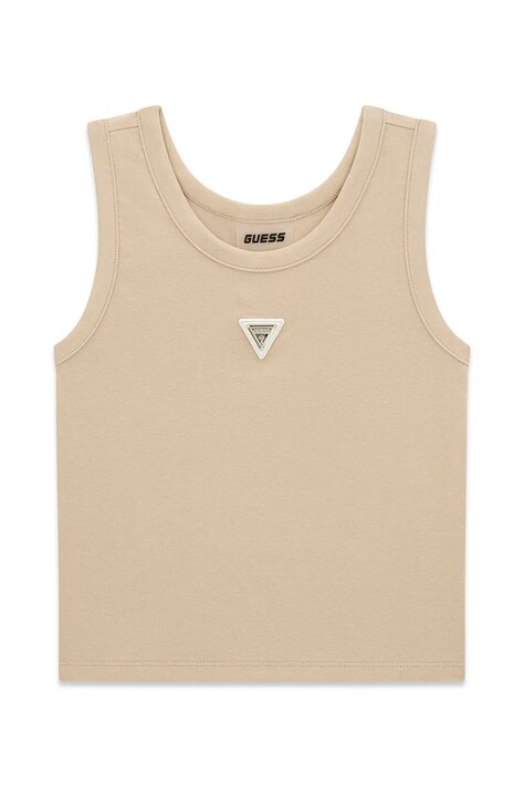 Guess T-shirt dziecięcy z modalem beżowy J6YP03 K5191