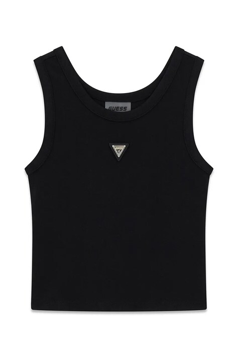 Guess T-shirt dziecięcy z modalem czarny J6YP03 K5191